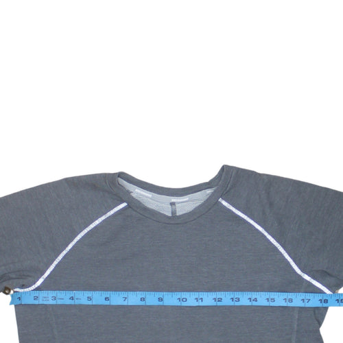 Nike Men's Grey Dri-Fit Running Long Sleeve Athletic Top Size S