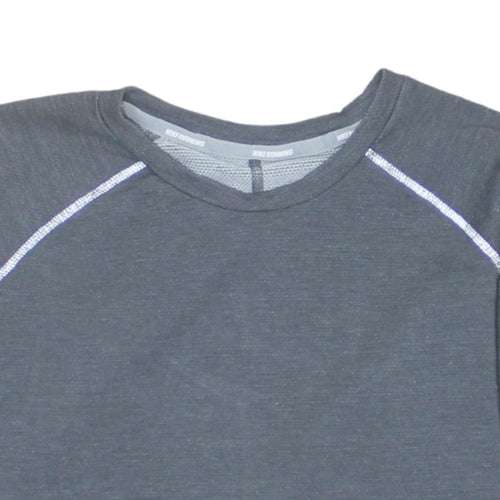 Nike Men's Grey Dri-Fit Running Long Sleeve Athletic Top Size S