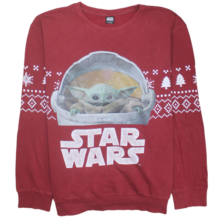 George Star Wars Men’s Red 3XL Pullover Christmas Sweatshirt