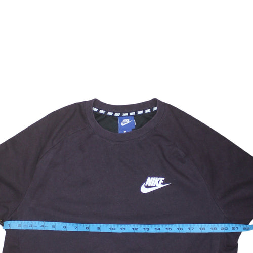 Nike Men's Black Pullover Crew Neck Sweatshirt Size M