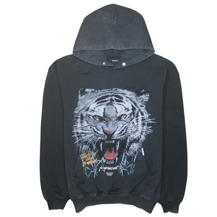 Represent Men's Black Tiger Graphic Pullover Hoodie Size S
