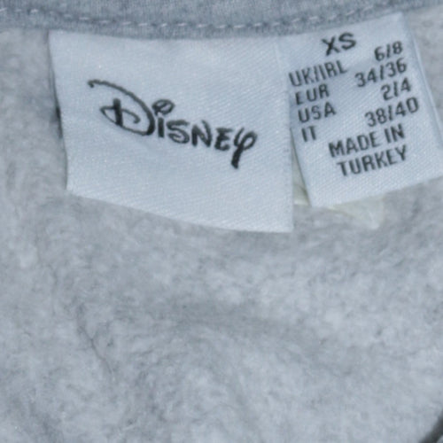 Disney Primark Womens Grey XS Sweatshirt Mickey Mouse Good Vibes Only