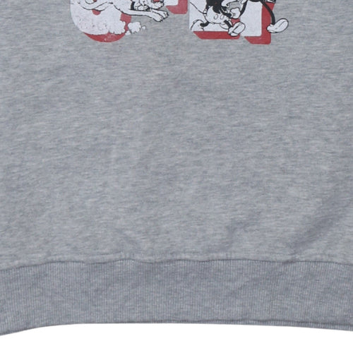 Disney Primark Womens Grey XS Sweatshirt Mickey Mouse Good Vibes Only