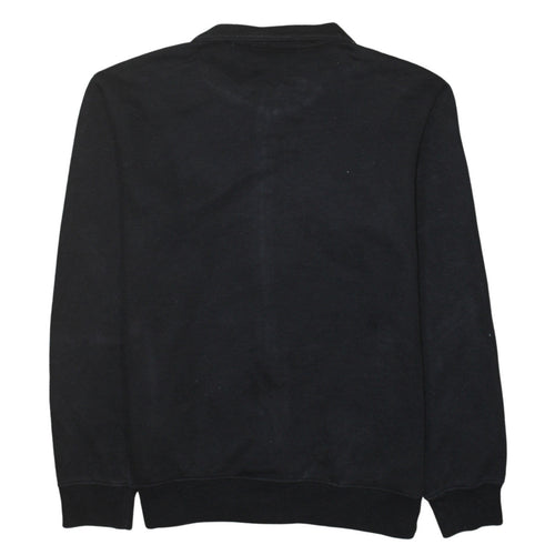 Champion Men's Black Small Track Jacket Full Zip Cotton Blend
