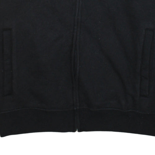 Champion Men's Black Small Track Jacket Full Zip Cotton Blend