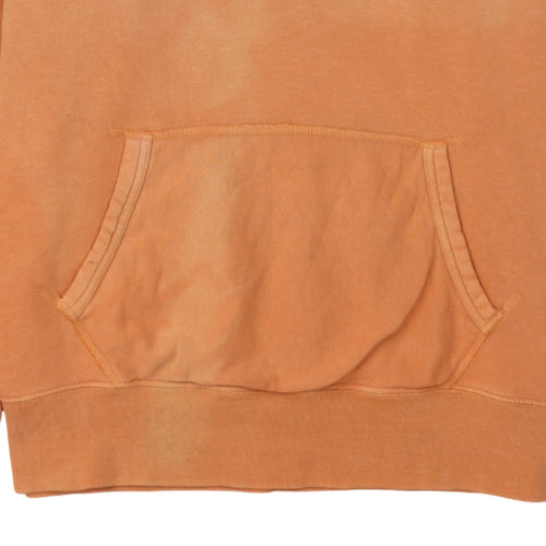 Polo Ralph Lauren Men's Orange Pullover Hoodie L Logo Cotton