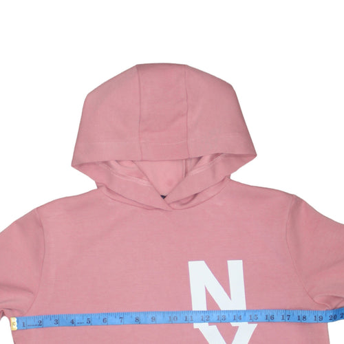 Primark Girls Pink NYC Pullover Hoodie 12-13 Years Regular Fit