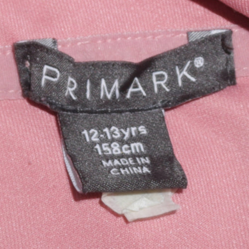 Primark Girls Pink NYC Pullover Hoodie 12-13 Years Regular Fit