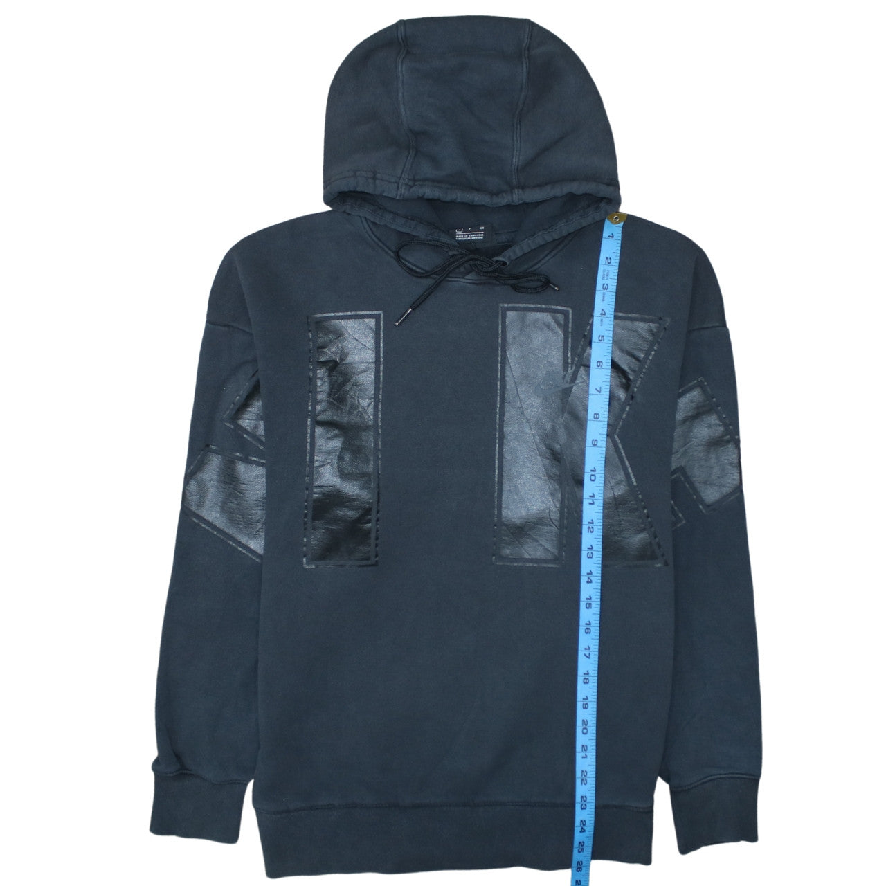 Nike Men's Black Pullover Hoodie S Fleece Graphic Logo Sweatshirt