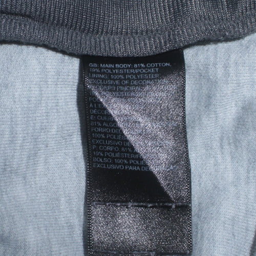 The North Face Boys Grey Colourblock 1/4 Zip Hoodie XL Cotton Blend