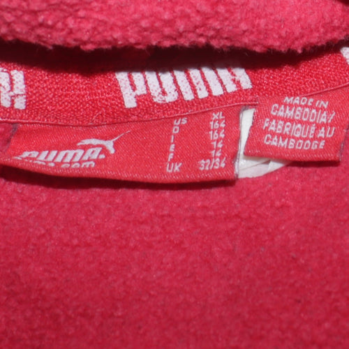 Puma Women’s Pink Pullover Hoodie Sweatshirt Size 14 UK Cotton Blend