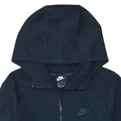 Nike Men's Black Full Zip Hoodie Size S Regular Fit Fleece Sweatshirt
