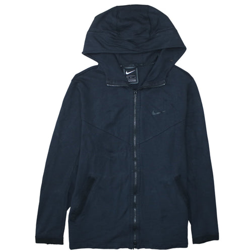 Nike Men's Black Full Zip Hoodie M Viscose Blend Casual Sportswear