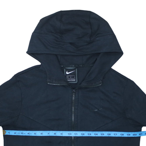 Nike Men's Black Full Zip Hoodie M Viscose Blend Casual Sportswear