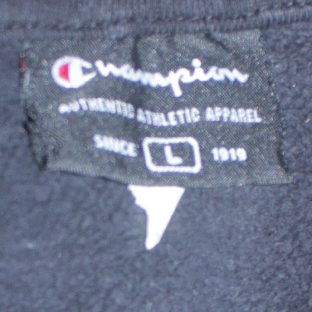 Champion Women's Black Full Zip Hoodie L Cotton Classic Fit