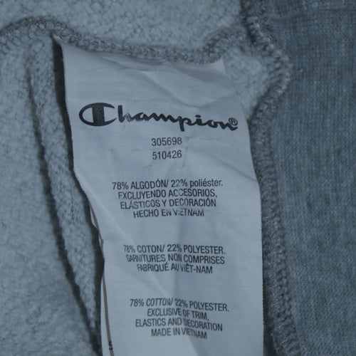 Champion Boys Grey Hoodie 15-16 Years Pullover Fleece Logo Sweatshirt