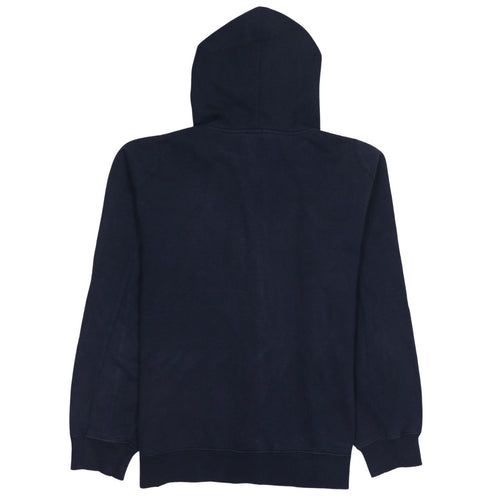 Fila Men's Blue Full Zip Hoodie L Sports Logo Fleece Sweatshirt