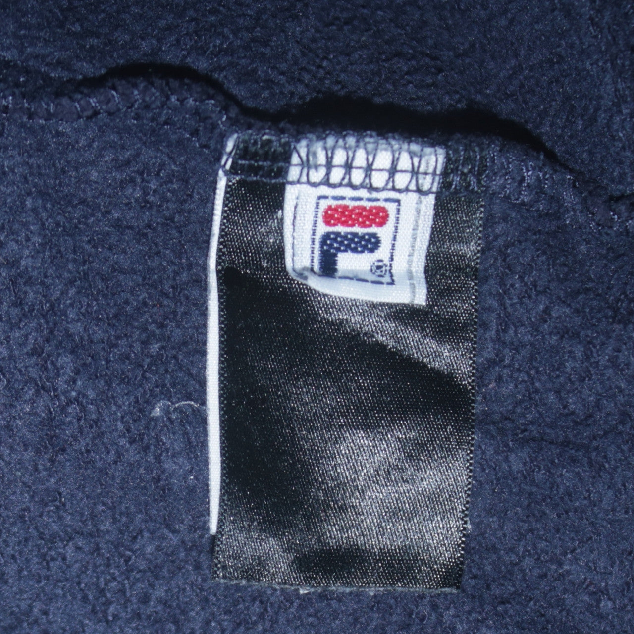 Fila Men's Blue Full Zip Hoodie L Sports Logo Fleece Sweatshirt