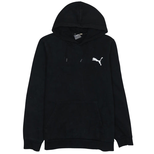 Puma Men's Black Pullover Hoodie Medium Fleece Sweatshirt