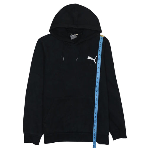 Puma Men's Black Pullover Hoodie Medium Fleece Sweatshirt