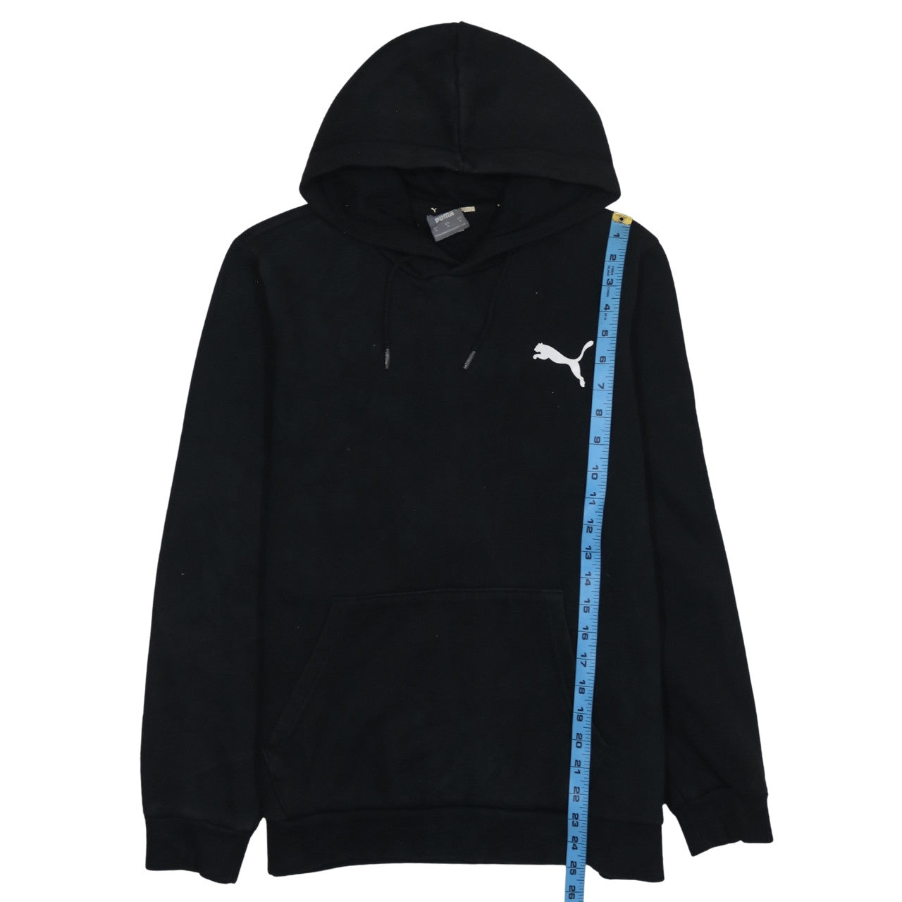 Puma Men's Black Pullover Hoodie Medium Fleece Sweatshirt