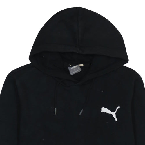 Puma Men's Black Pullover Hoodie Medium Fleece Sweatshirt