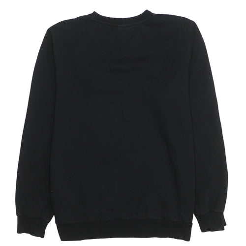 Puma Men's Black Crew Neck Sweatshirt Size M Regular Fit