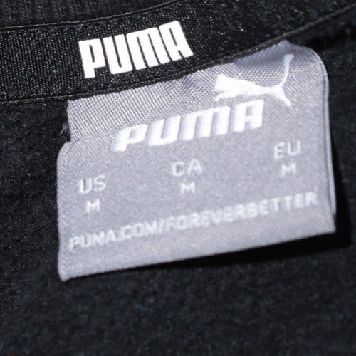 Puma Men's Black Crew Neck Sweatshirt Size M Regular Fit