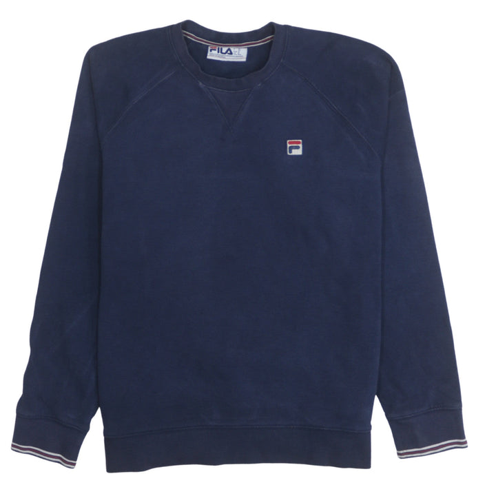 FILA Men's Blue Crew Neck Pullover Sweatshirt Size M