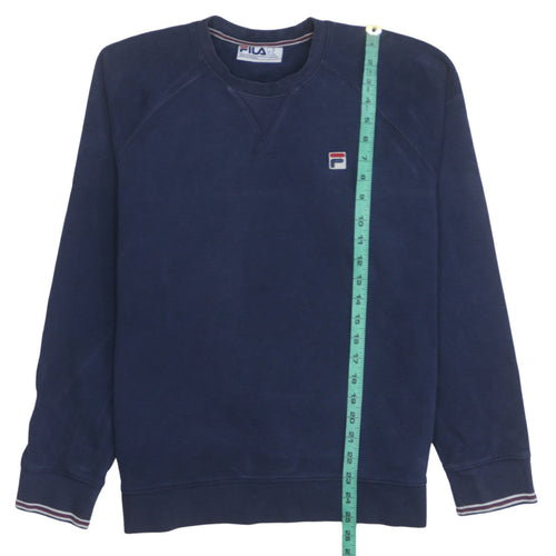 FILA Men's Blue Crew Neck Pullover Sweatshirt Size M