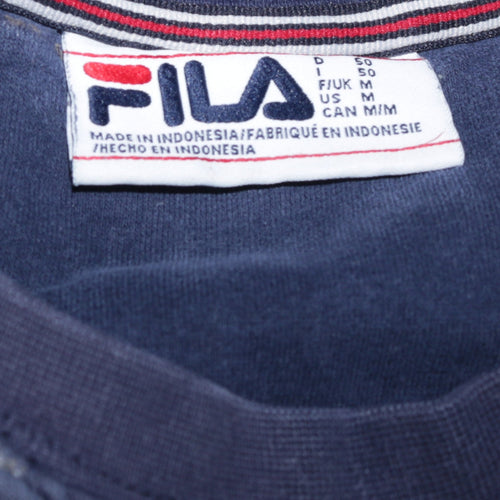 FILA Men's Blue Crew Neck Pullover Sweatshirt Size M