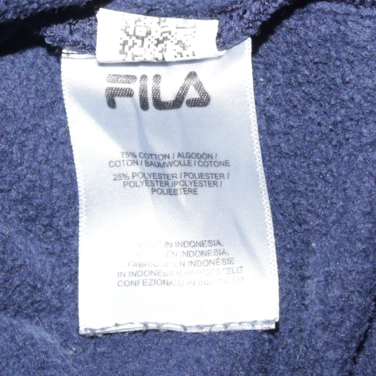 FILA Men's Blue Crew Neck Pullover Sweatshirt Size M