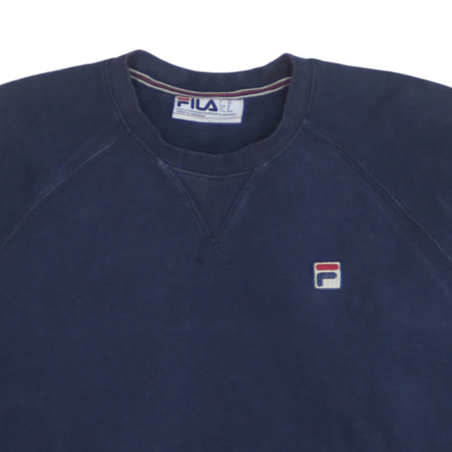 FILA Men's Blue Crew Neck Pullover Sweatshirt Size M