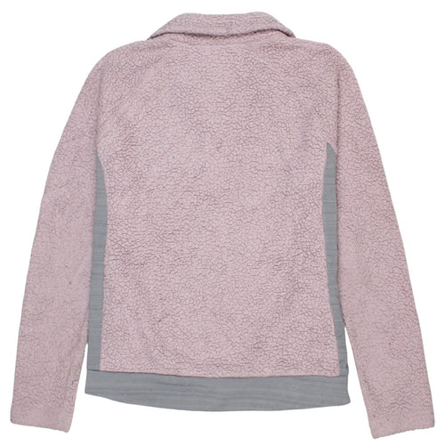Fila Women Pink Fleece Full Zip Sport Jacket Size S
