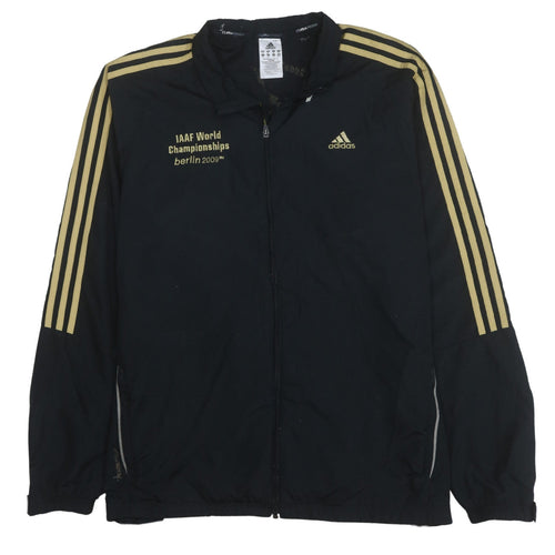 Adidas Men’s Black 2XL Windbreaker Jacket IAAF Berlin 2009 Sportswear