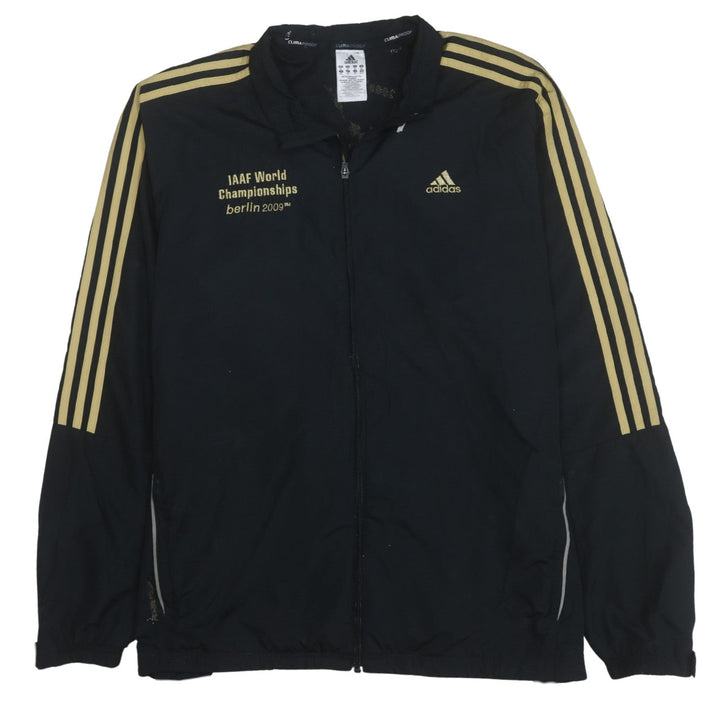 Adidas Men’s Black 2XL Windbreaker Jacket IAAF Berlin 2009 Sportswear