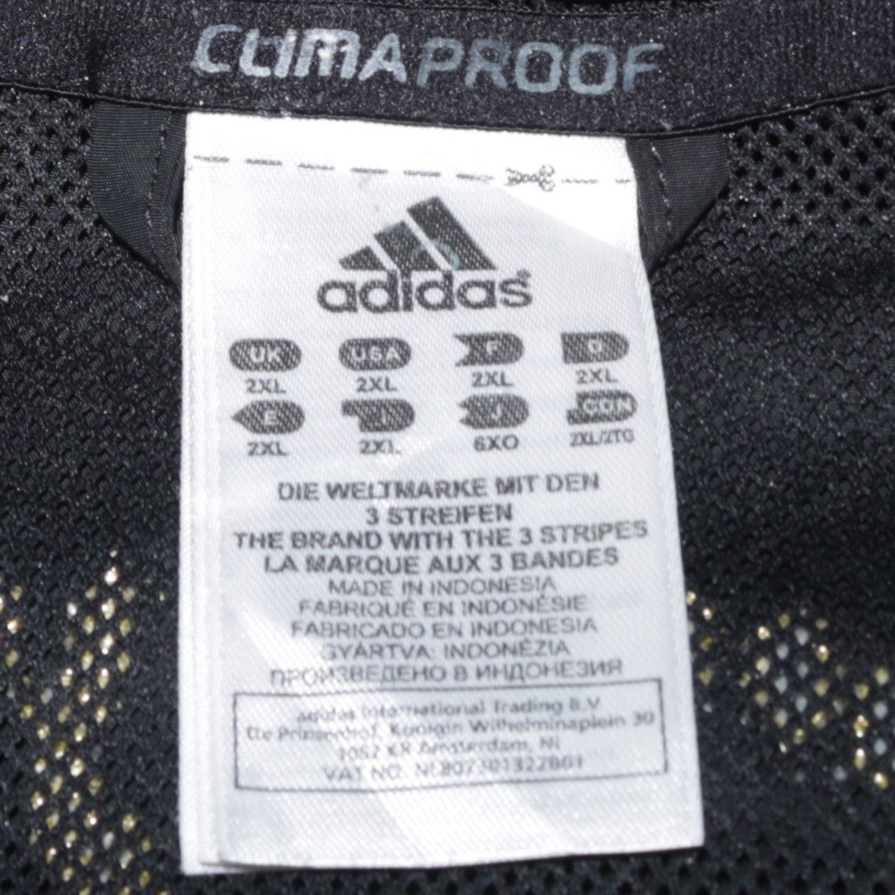 Adidas Men’s Black 2XL Windbreaker Jacket IAAF Berlin 2009 Sportswear
