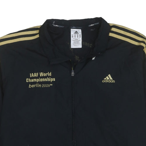 Adidas Men’s Black 2XL Windbreaker Jacket IAAF Berlin 2009 Sportswear