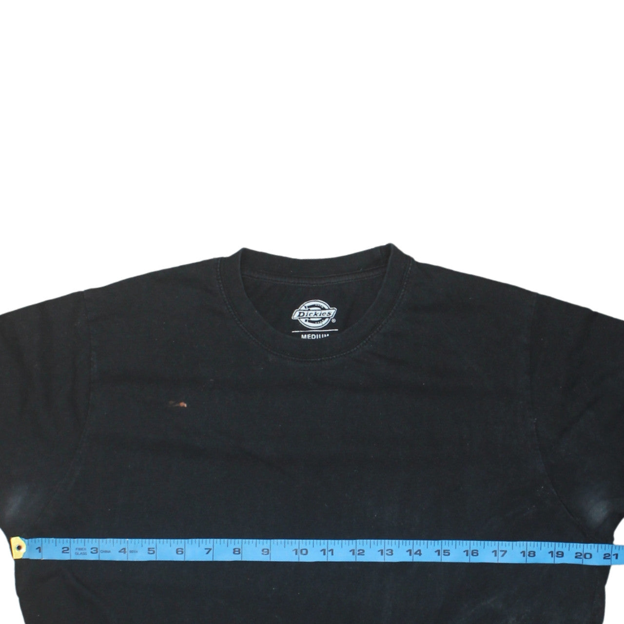 Dickies Men's Black Cotton Crew Neck Short Sleeve T-Shirt Medium