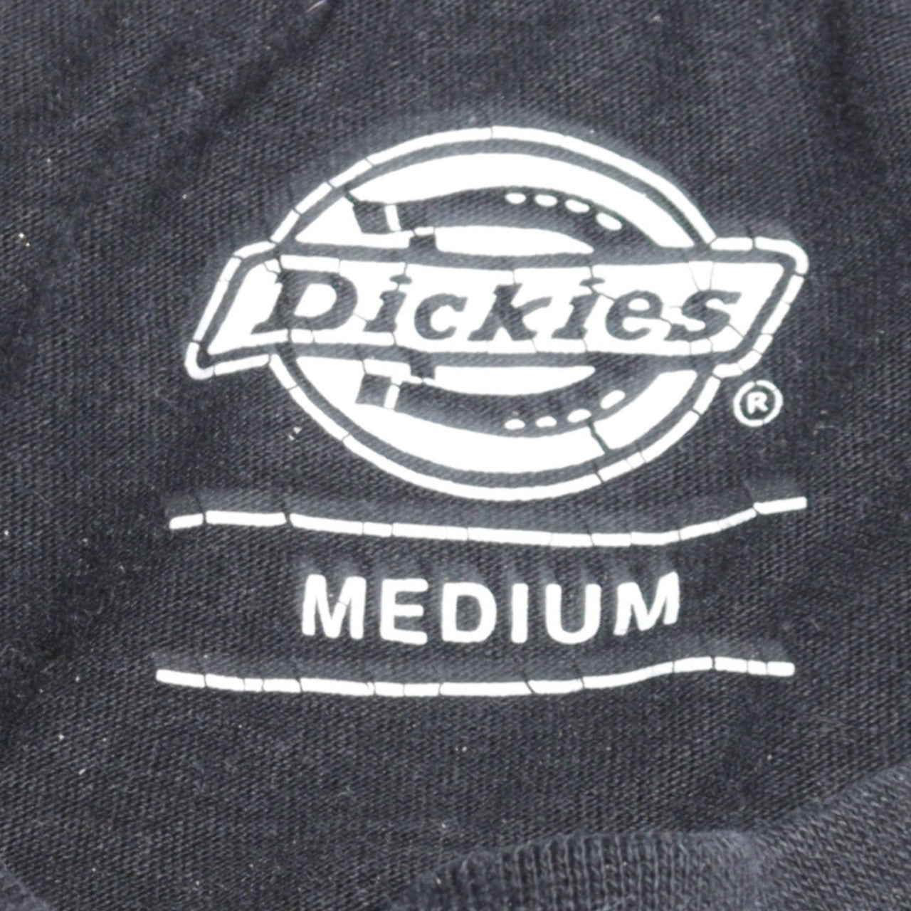 Dickies Men's Black Cotton Crew Neck Short Sleeve T-Shirt Medium