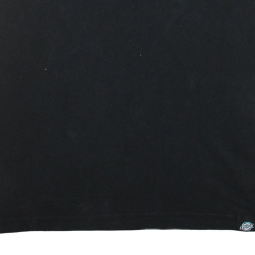 Dickies Men's Black Cotton Crew Neck Short Sleeve T-Shirt Medium