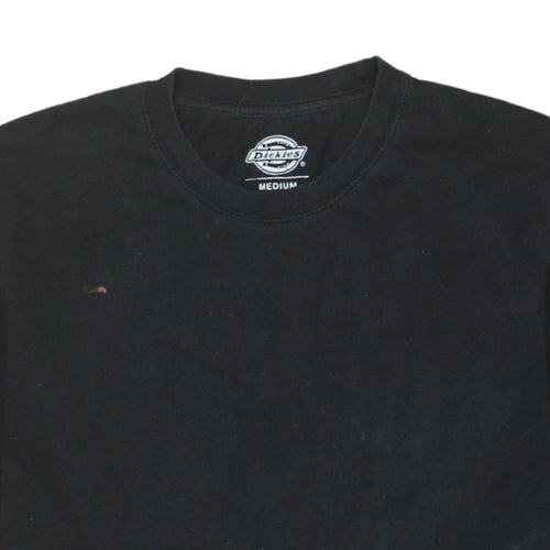 Dickies Men's Black Cotton Crew Neck Short Sleeve T-Shirt Medium