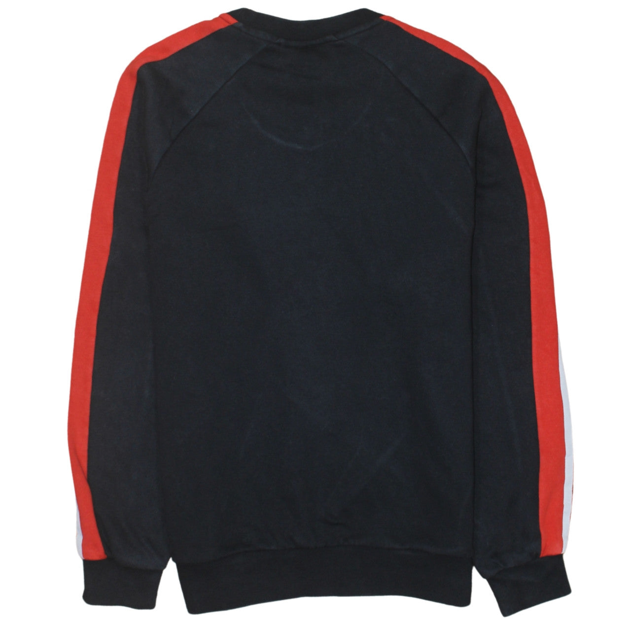Adidas Women Black Red Crew Neck Long Sleeve Sweatshirt XS