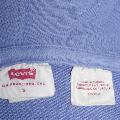 Levi's Women's Blue Small Pullover Hoodie Cotton Casual