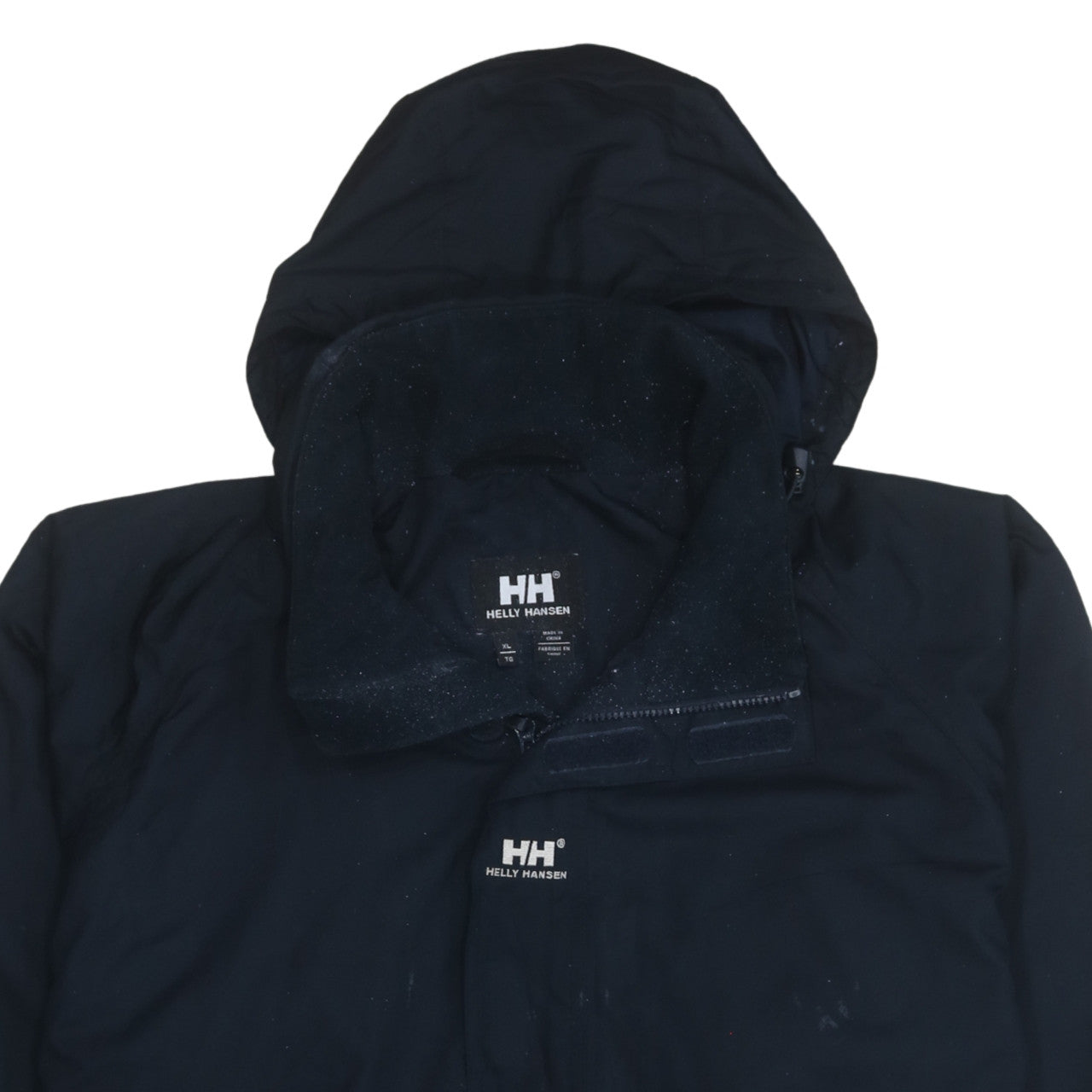 Helly Hansen Men's Black XL Waterproof Hooded Parka Jacket