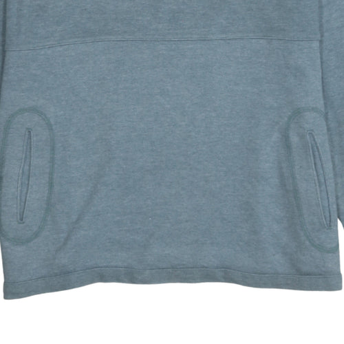 Reebok Women Blue Size 12 Pullover Sweatshirt Crew Neck Long Sleeve