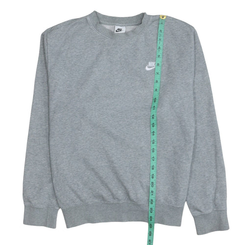 Nike Men's Grey Crew Neck Pullover Sweatshirt Size S