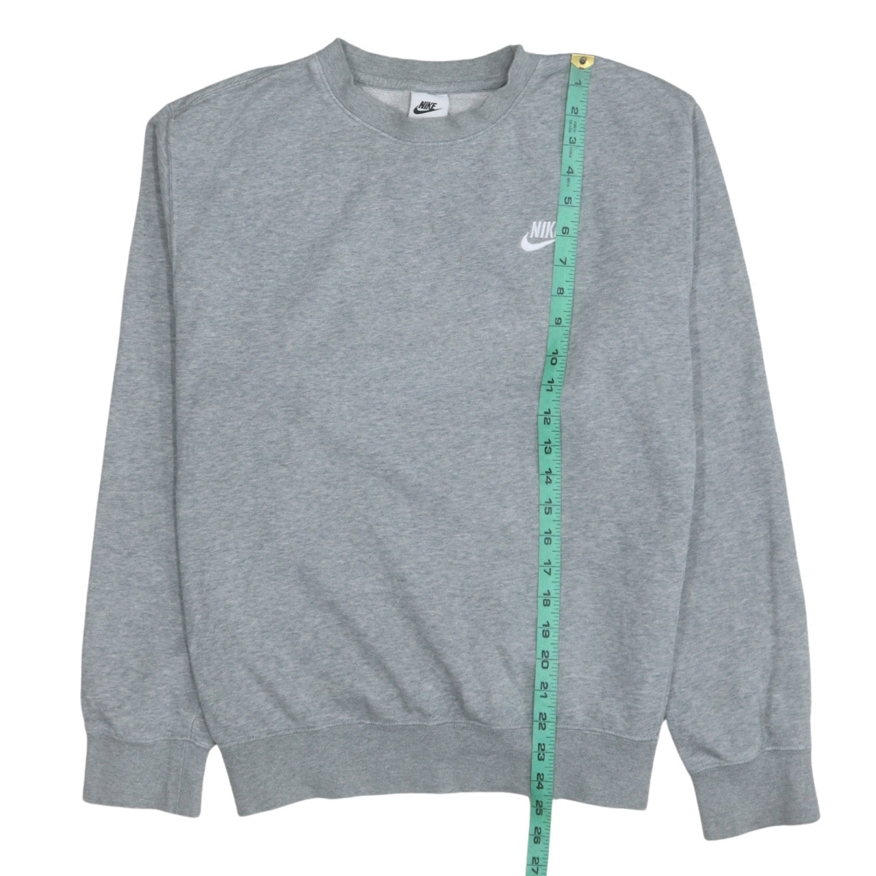 Nike Men's Grey Crew Neck Pullover Sweatshirt Size S