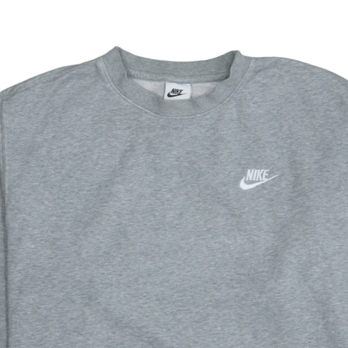 Nike Men's Grey Crew Neck Pullover Sweatshirt Size S