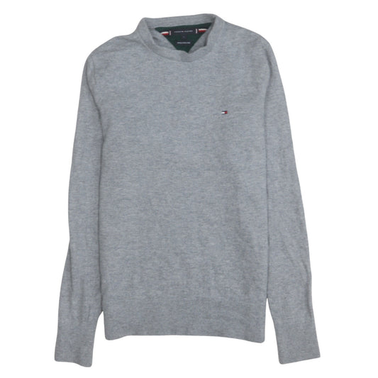 Tommy Hilfiger Men Grey Wool Crew Neck Jumper L